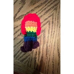 Handmade Crochet Rainbow Octopus Toy